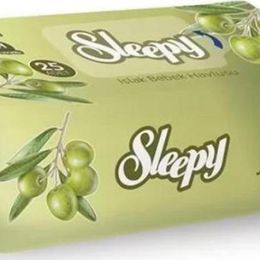 Sleepy 25'li Doğal Zeytinyağlı Islak Mendil