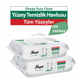 Sleepy 2x100'lü Çamaşır Suyu Yüzey Temizleme Havlusu