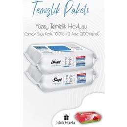 Sleepy 2x100'lü Çamaşır Suyu Yüzey Temizleme Havlusu