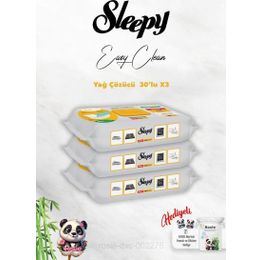 Sleepy 3x30'lu Yağ Çözücü Yüzey Temizleme Havlusu