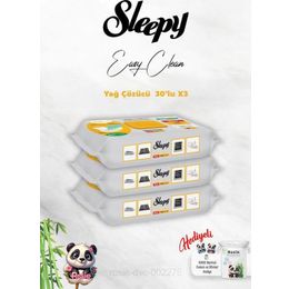 Sleepy 3x30'lu Yağ Çözücü Yüzey Temizleme Havlusu