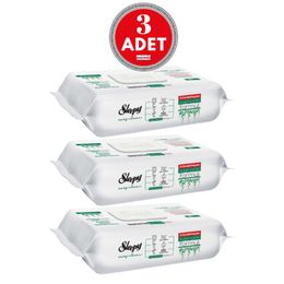 Sleepy 3x50 150 Yaprak Easy Clean Bio Çözünür Deniz Tuzu ve Deniz Yosunu Yüzey Temizlik Havlusu