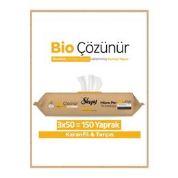 Sleepy 3x50 150 Yaprak Easy Clean Bio Çözünür Karanfil ve Tarçın Yüzey Temizlik Havlusu