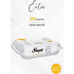 Sleepy 3x70'li Extra Islak Bebek Havlusu