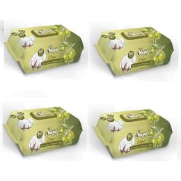 Sleepy 4x90 Adet Zeytinyağlı Islak Havlu