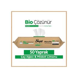 Sleepy 50'li Bio Çözünür Çay Ağacı ve Misket Limonu Yüzey Havlusu