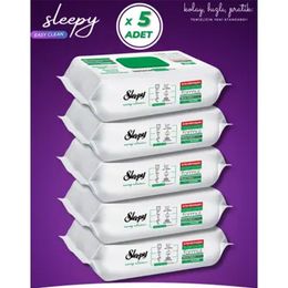 Sleepy 5x100'lü Easy Clean Beyaz Sabun Katkılı Yüzey Temizlik Havlusu