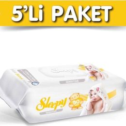 Sleepy 5x90'lı Sensitive Islak Havlu