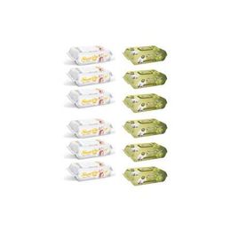 Sleepy 6x90'lı Sensitive + 6x90'lı Zeytinyağlı Islak Havlu