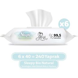 Sleepy Bio Natural 240 Yaprak Islak Mendil