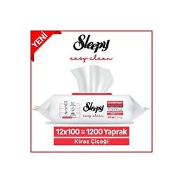 Sleepy Easy 12x100'lü Clean Kiraz Çiçeği Yüzey Temizlik Havlusu