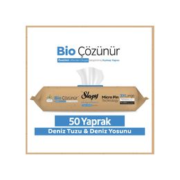 Sleepy Easy 50 Yaprak Clean Bio Çözünür Deniz Tuzu ve Deniz Yosunu Yüzey Temizlik Havlusu