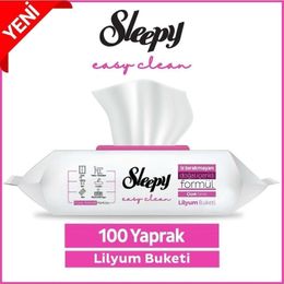 Sleepy Easy Clean 100 Yaprak Lilyum Buketi Yüzey Temizlik Havlusu