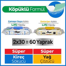 Sleepy Easy Clean 2x30 Süper Yağ Çözücü Havlu