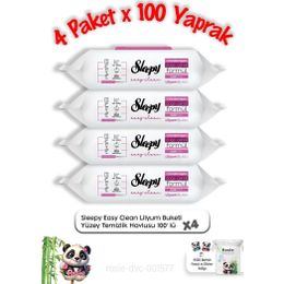 Sleepy Easy Clean 4x100 Yaprak Lilyum Buketi Yüzey Temizlik Havlusu