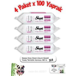 Sleepy Easy Clean 4x100 Yaprak Lilyum Buketi Yüzey Temizlik Havlusu