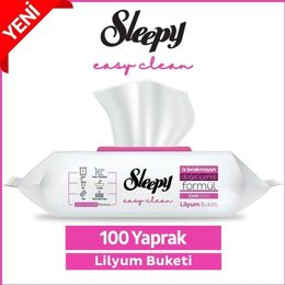 Sleepy Easy Clean 9x100 Yaprak Lilyum Buketi Yüzey Temizlik Havlusu