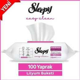 Sleepy Easy Clean 9x100 Yaprak Lilyum Buketi Yüzey Temizlik Havlusu