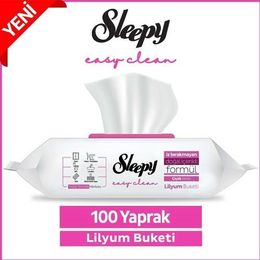 Sleepy Easy Clean 9x100 Yaprak Lilyum Buketi Yüzey Temizlik Havlusu