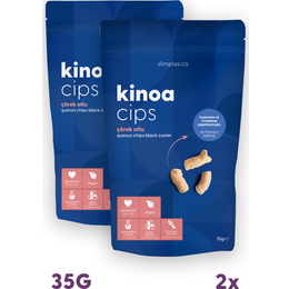 Slimplus 35 gr Glutensiz Vegan Yağsız Çörekotlu Kinoa Cipsi