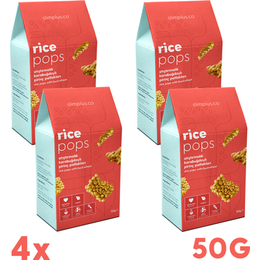 Slimplus 4x50 gr Glutensiz Vegan Rice Pops Atıştırmalık Karabuğdaylı Pirinç Patlakları