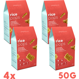 Slimplus 4x50 gr Glutensiz Vegan Rice Pops Atıştırmalık Karabuğdaylı Pirinç Patlakları