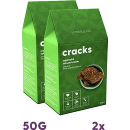 Slimplus 50 gr Slim Plus Ispanaklı Vegan ve Glutensiz Tohum Kraker Cracks