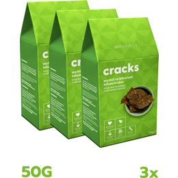 Slimplus 50 gr Zeytin Biberiyeli Glutensiz Vegan Tohum Kraker Cracks