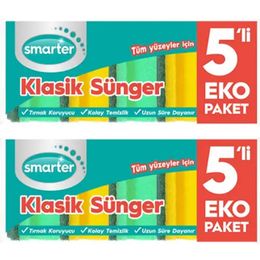 Smarter 10'lu Klasik Bulaşık Süngeri