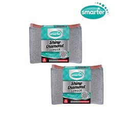 Smarter 4'lü Shiny Diamond Ovma İnox Bulaşık Sünger