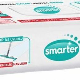 Smarter 4Xl Mopa Uyumlu Yüzey Beyaz Sabun Kokulu Sirke ve Karbonat Katkılı 30 Yaprak Yer Temizlik Havlusu Bezi