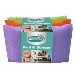 Smarter Pratik 3'lü Bulaşık Süngeri
