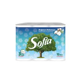 Sofia 12'li Pamuk Katkılı Tuvalet Kağıdı
