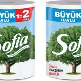 Sofia 2'li Büyük Kağıt Dev Havlu