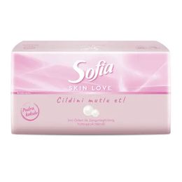 Sofia Skin Love 100'lü Pudra Kokulu Mendil