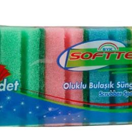 Softex 5'li Oluklu Bulaşık Süngeri