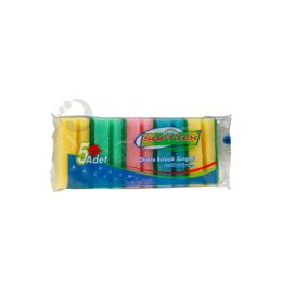 Softex 5'li Oluklu Bulaşık Süngeri