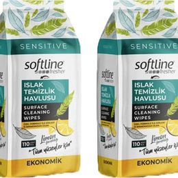 Softline Limon Ferahlığı 108 Adet Fresher Islak Temizlik Havlusu