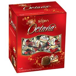 Şölen Octavia Sütlü Krema Dolgulu Pirinç Patlaklı Sütlü Çikolata 2 kg