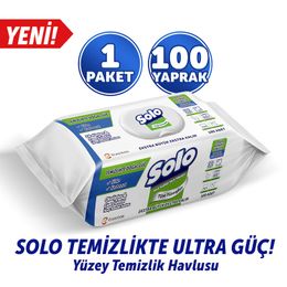 Solo 100'lü Okaliptus Çam Esintisi Yüzey Temizlik Havlusu