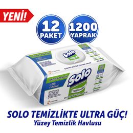 Solo 12'li Okaliptus Çam Esintisi Yüzey Temizlik Havlusu