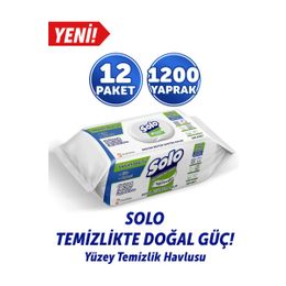 Solo 12'li Okaliptus Çam Esintisi Yüzey Temizlik Havlusu