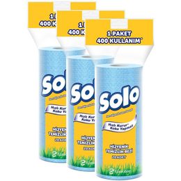 Solo 3'lü Hijyenik Temizlik Bezi