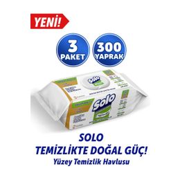 Solo 3x100'lü Beyaz Sabun Ferahlığı Yüzey Temizlik Havlusu