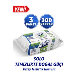 Solo 3x100'lü Okaliptus Çam Esintisi Yüzey Temizlik Havlusu