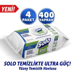 Solo 4'lü Okaliptus Çam Esintisi Yüzey Temizlik Havlusu