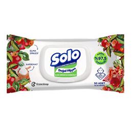 Solo 50'li Doğal Hijyen Elma Sirkesi Karbonat Islak Mendil