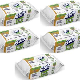 Solo 5x100 Yaprak Beyaz Sabun Ferahlığı Yüzey Temizlik Havlusu