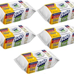 Solo 5x100 Yaprak Limon ve Portakal Tazeliği Yüzey Temizlik Havlusu