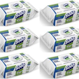 Solo 6'lı 600 Yaprak Temizlikte Doğal Güç Okaliptus&Çam Esintisi Yüzey Temizlik Havlusu